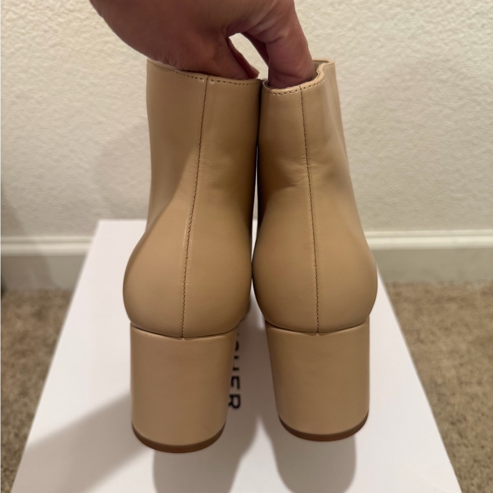 “New” Marc Fisher JELANIE Light Natural Ankle Boots size9.5 - Picture 4 of 5
